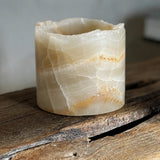 Arctic Vein Stone Candle Holder