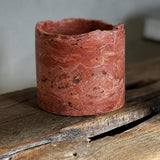 Arctic Vein Stone Candle Holder