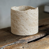 Arctic Vein Stone Candle Holder