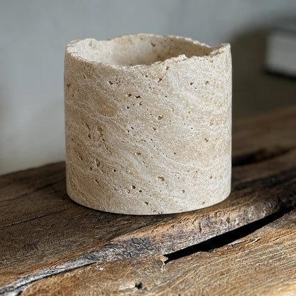 Arctic Vein Stone Candle Holder
