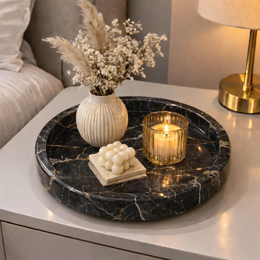 Aura Marble Decor tray