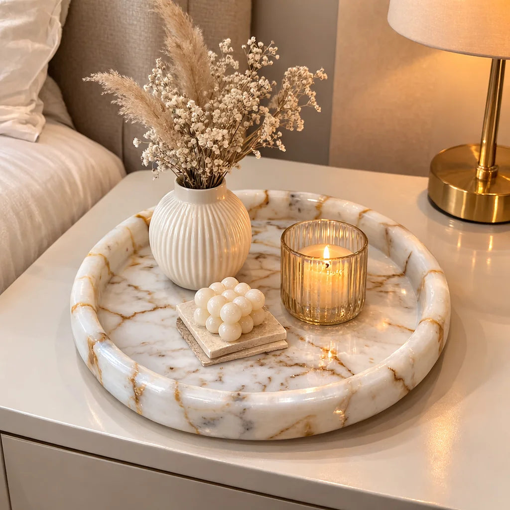 Aura Marble Decor tray