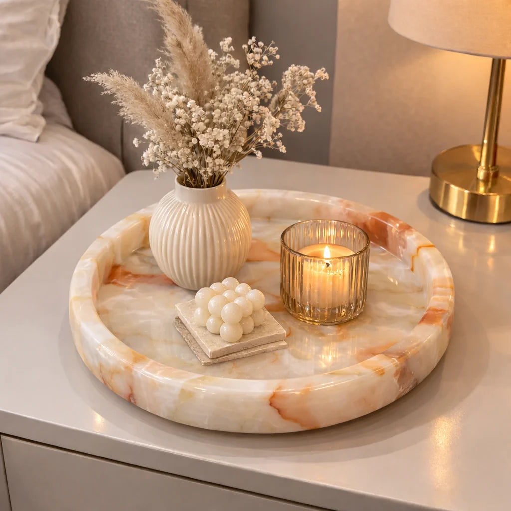 Aura Marble Decor tray