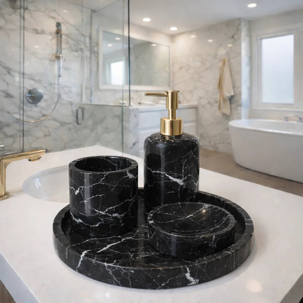 Aurelia Marble Bath Accessories