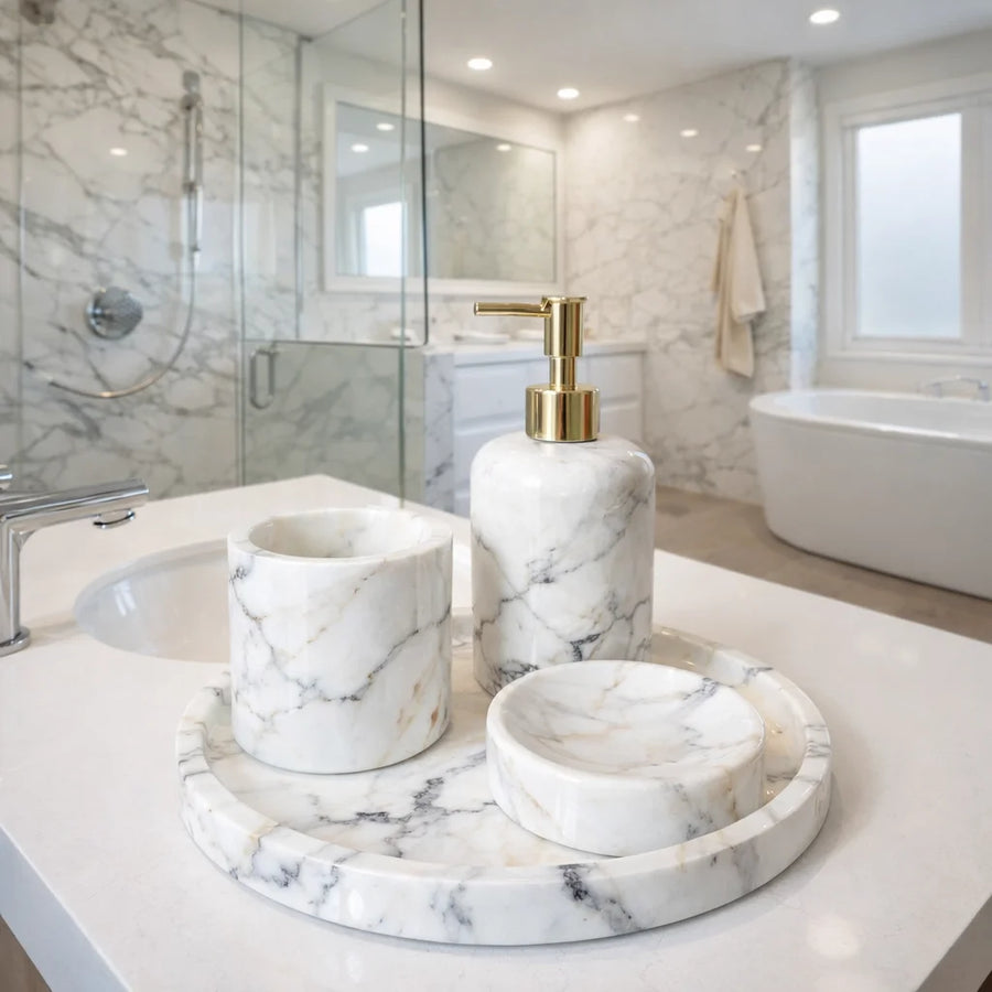 Aurelia Marble Bath Accessories
