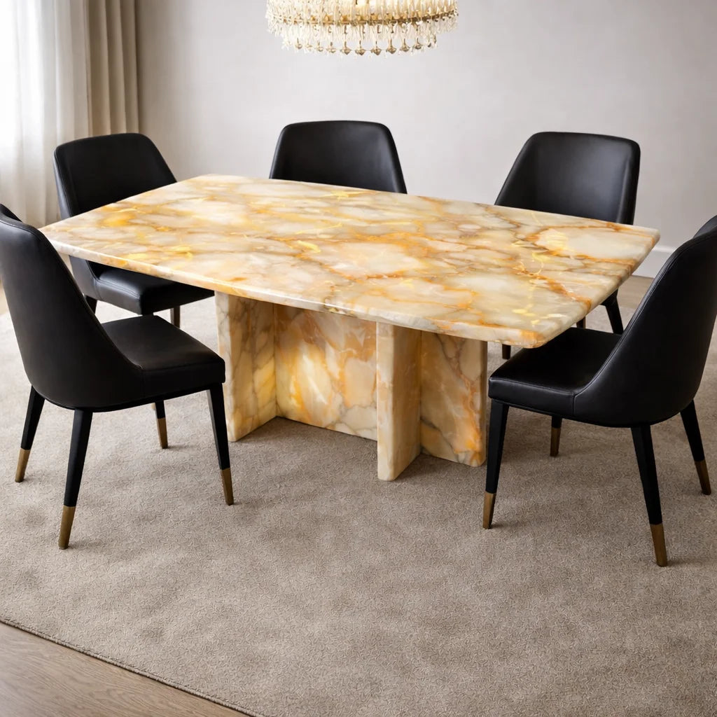 Aurelia Marble Dining Table