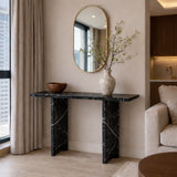 Aurelio Luxe Marble Console Table