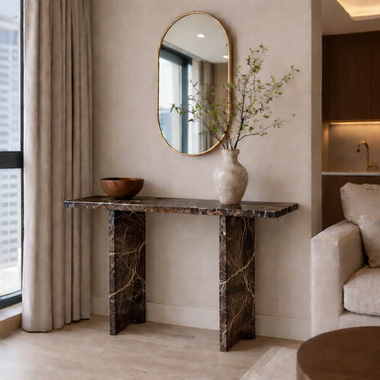 Aurelio Luxe Marble Console Table