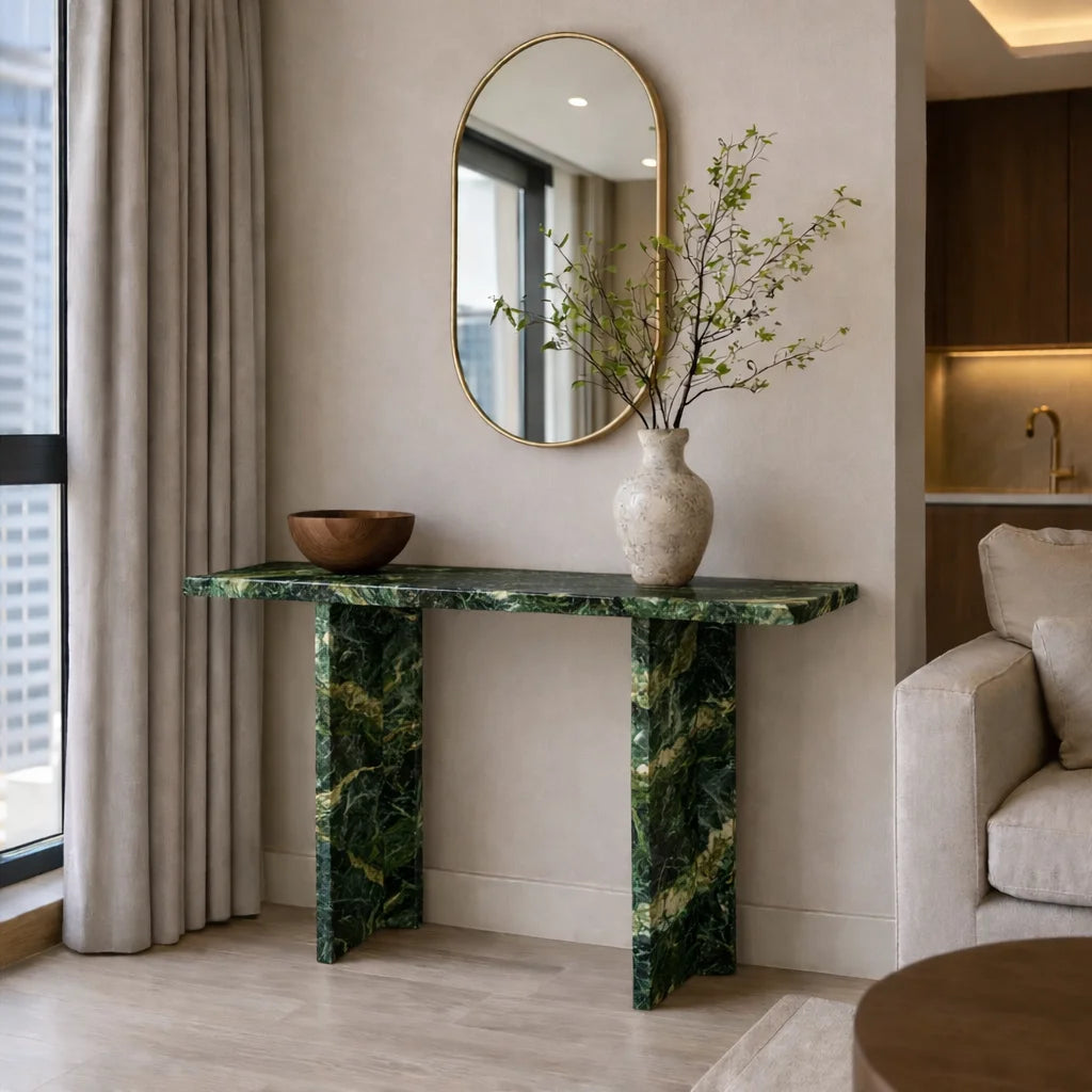 Aurelio Luxe Marble Console Table