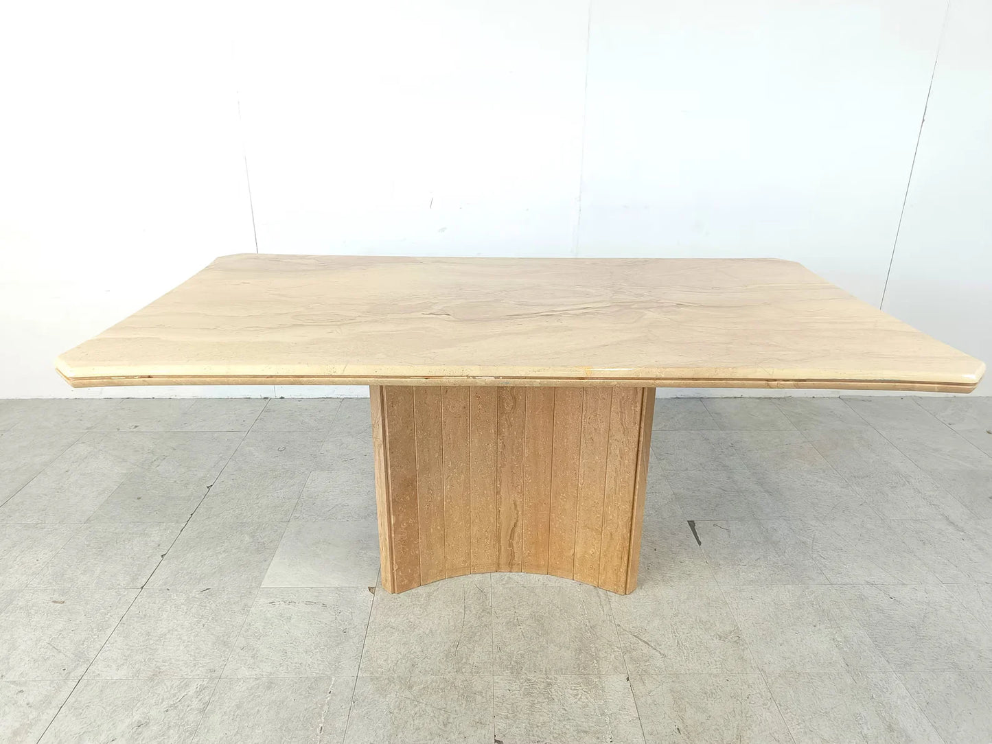 Aurora Beige Marble Dining Table