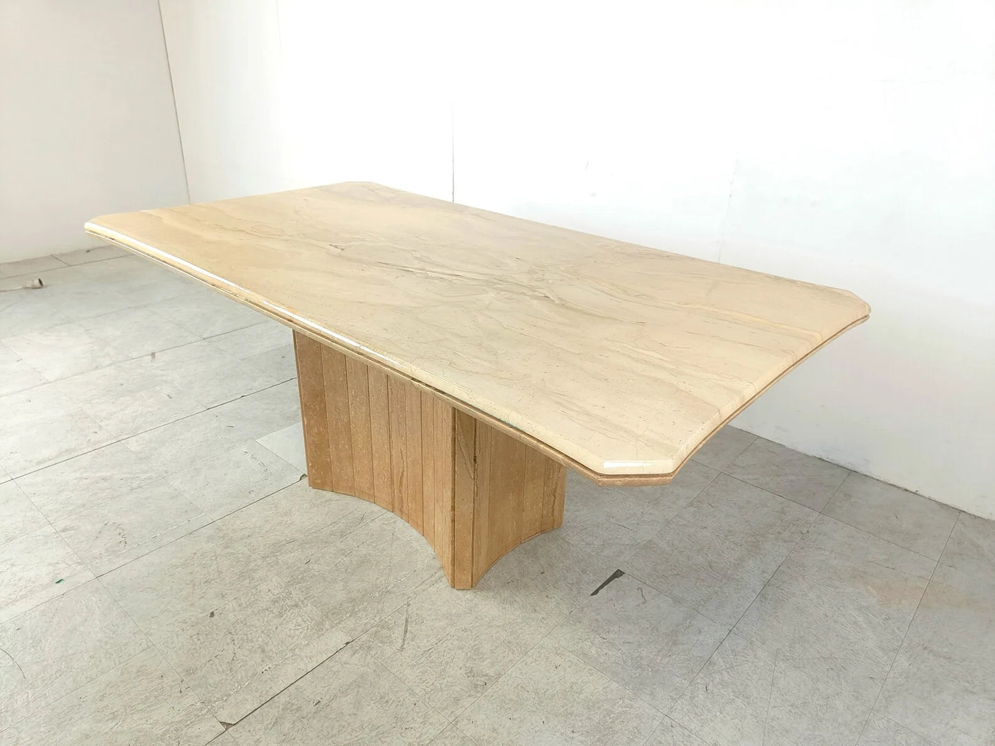 Aurora Beige Marble Dining Table