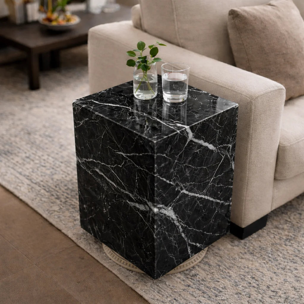 Averon Luxe Stone Side Table