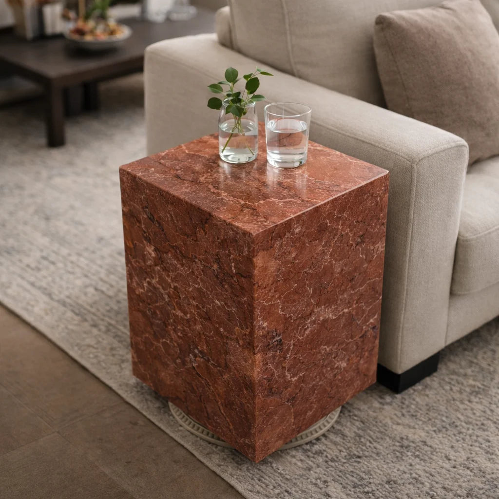 Averon Luxe Stone Side Table