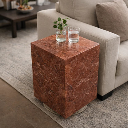 Averon Luxe Stone Side Table