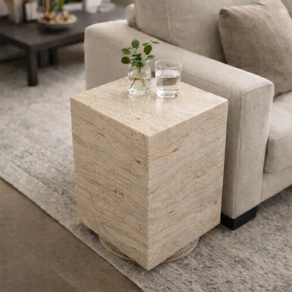 Averon Luxe Stone Side Table
