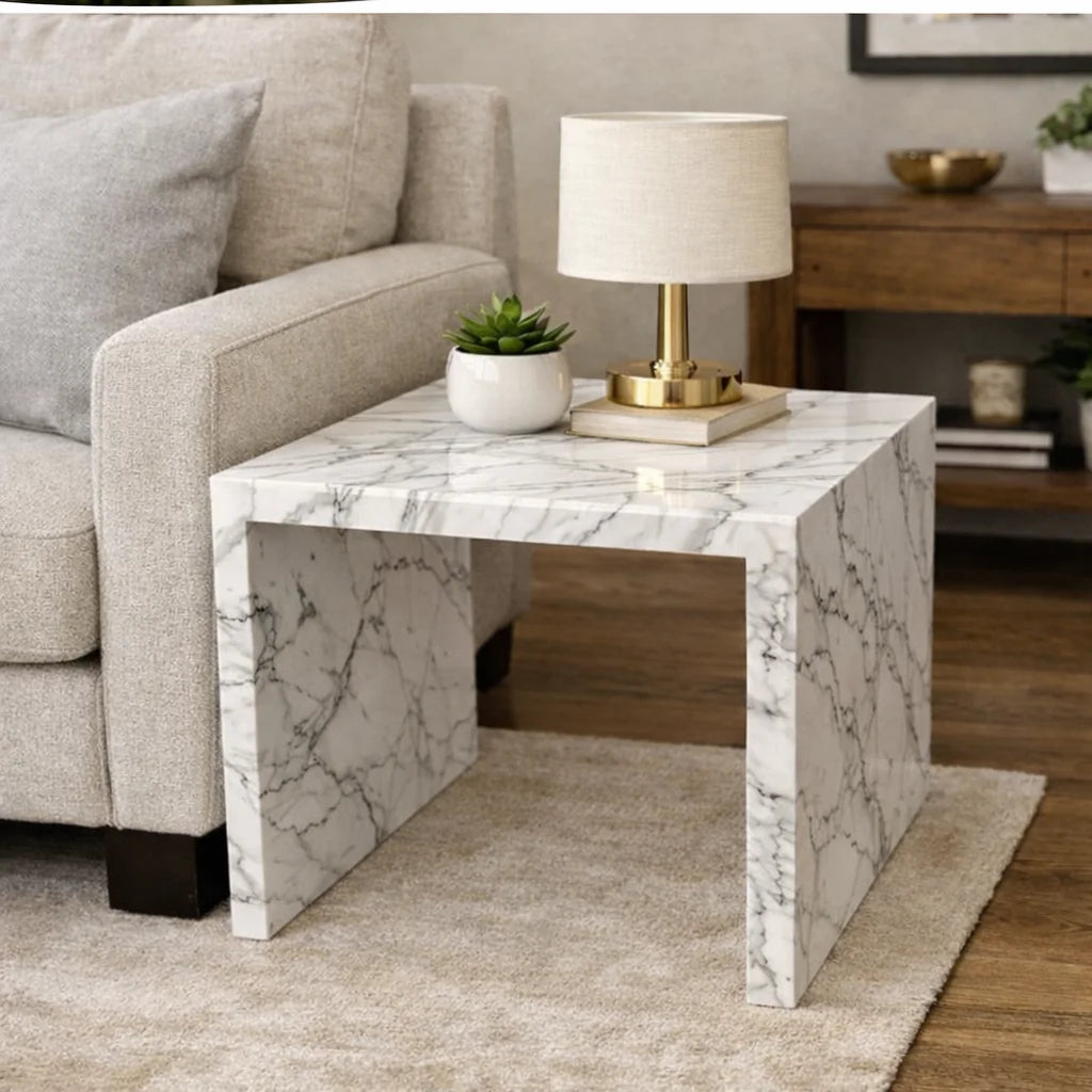 Averro Strata Stone Side Table