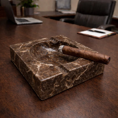 Beige ciger Marble Ashtray
