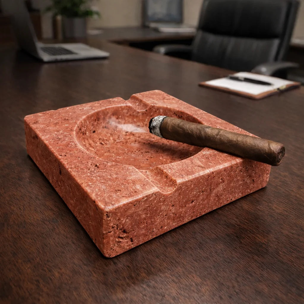 Beige ciger Marble Ashtray