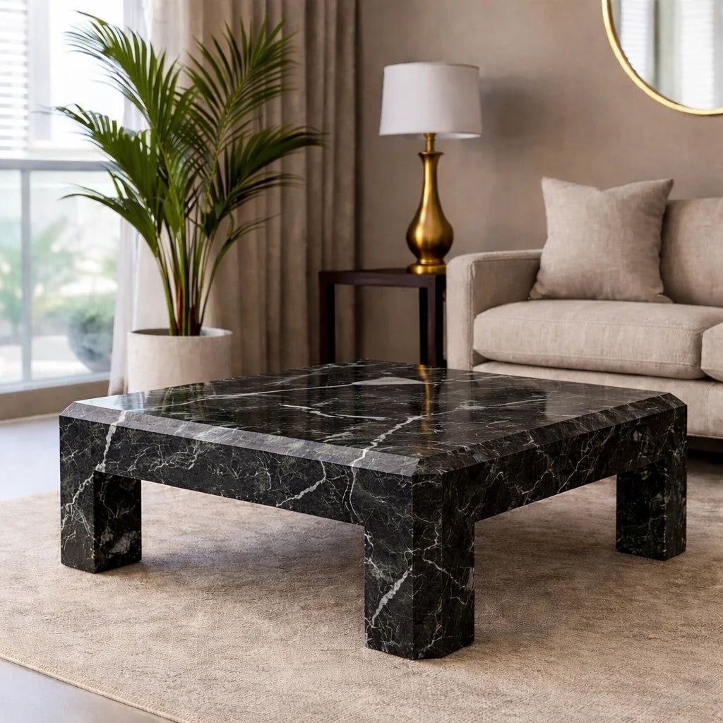 Beige Minimalistic Coffee Table