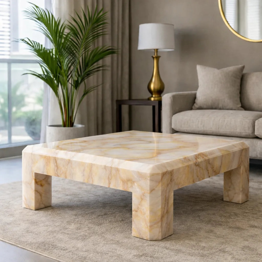 Beige Minimalistic Coffee Table