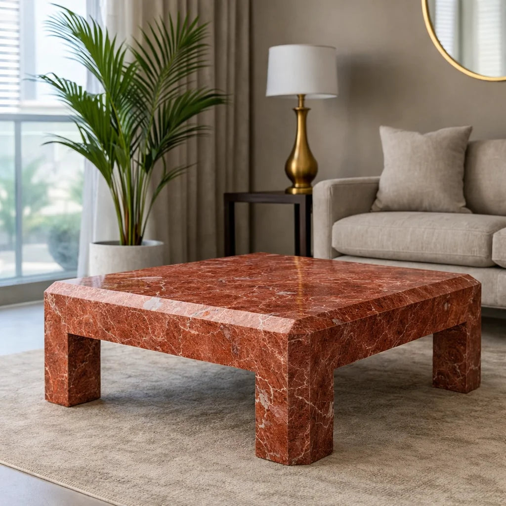 Beige Minimalistic Coffee Table