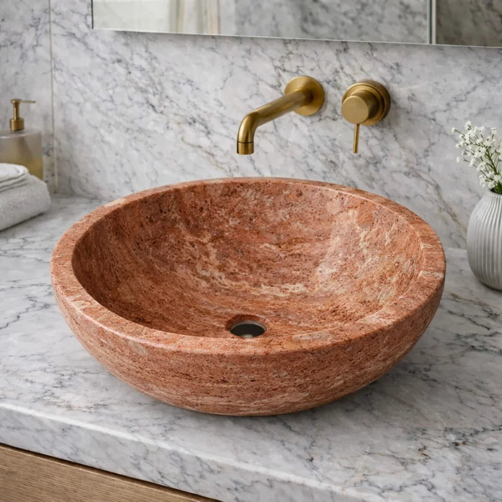 Vessel Sink Honed And Filled