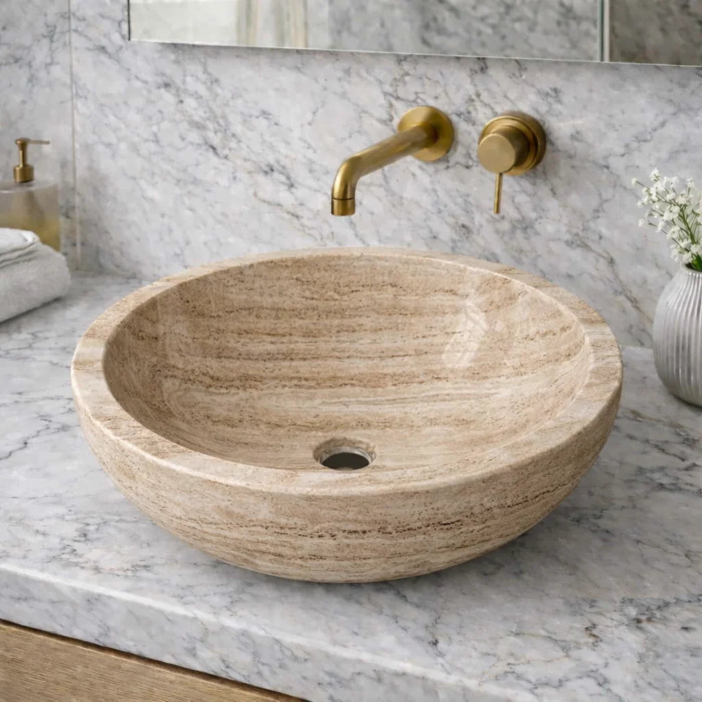 Vessel Sink Honed And Filled
