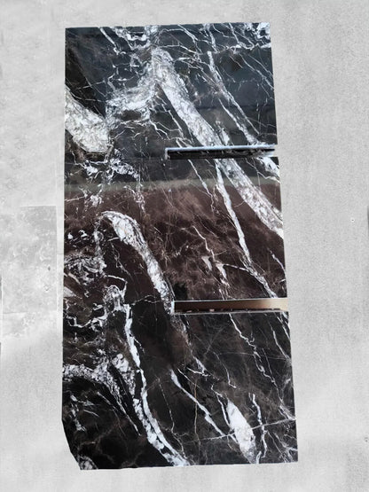 Black Marble Console Coffee Table 