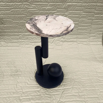 black marble side table