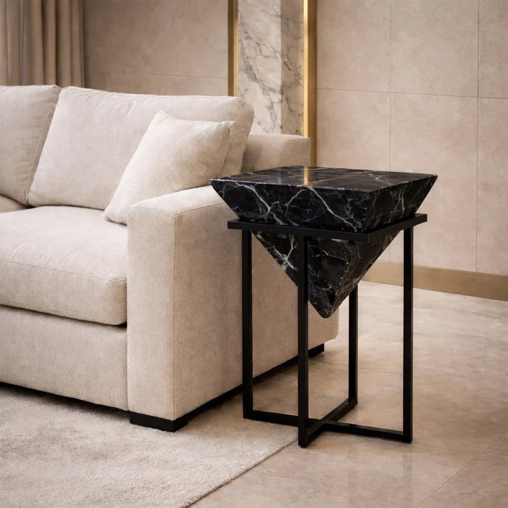 Trivanta Marble Side Table
