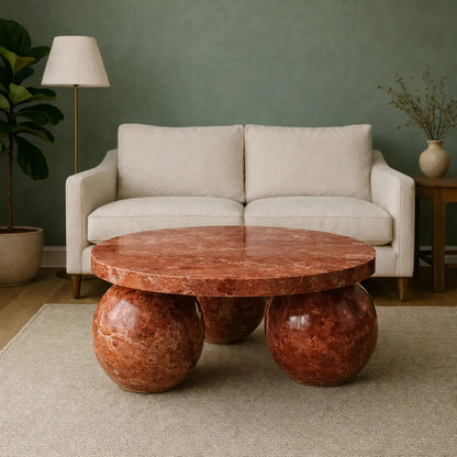 Bol Base Green Marble Coffee Table