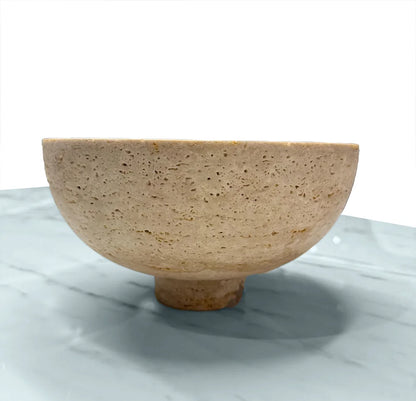 Brown Travertine round bowl in usa
