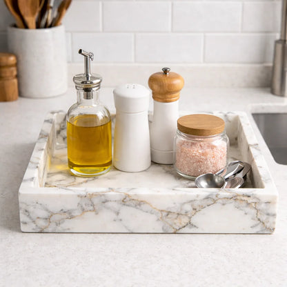 Travertine Marble Tray for Vanity