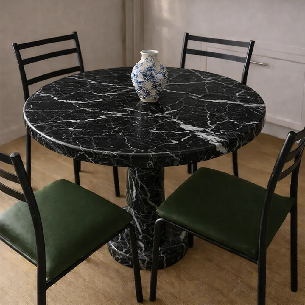 Viola Marble Pedestal Dining Table