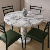 Viola Marble Pedestal Dining Table