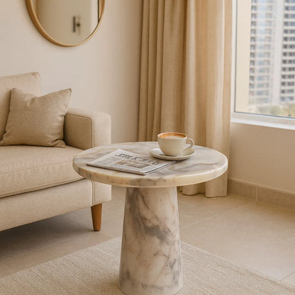 Viola Marble Round Coffee Table