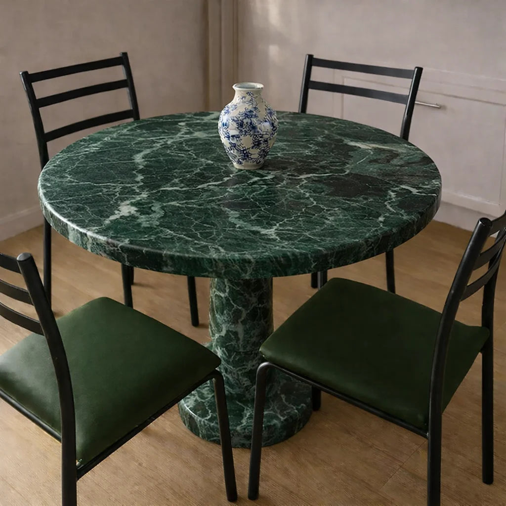 Viola Marble Pedestal Dining Table
