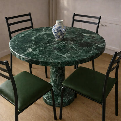 Viola Marble Pedestal Dining Table