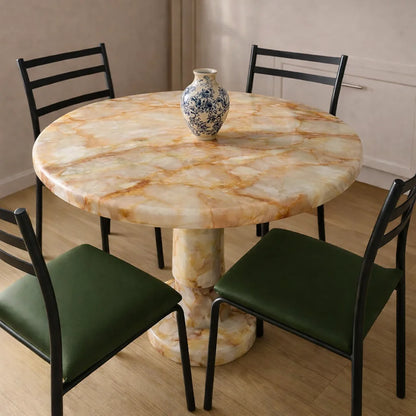 Viola Marble Pedestal Dining Table