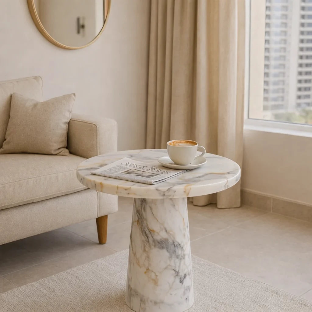 Viola Marble Round Coffee Table