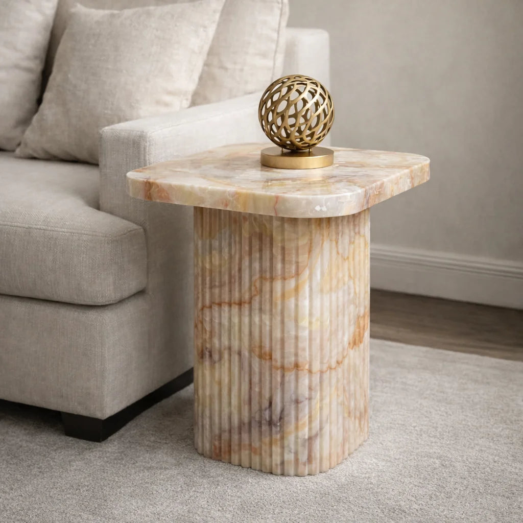 Calista Rosso Side Table
