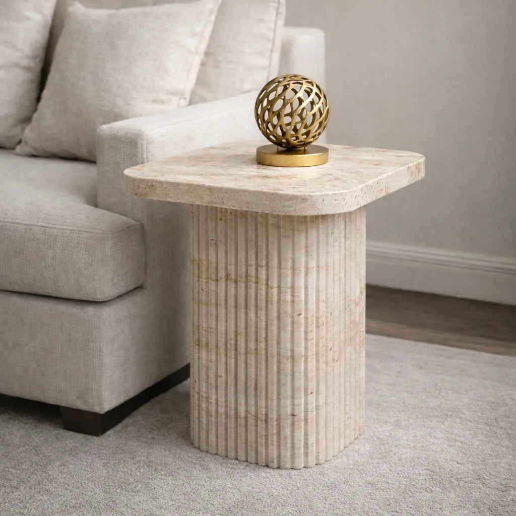Calista Rosso Side Table