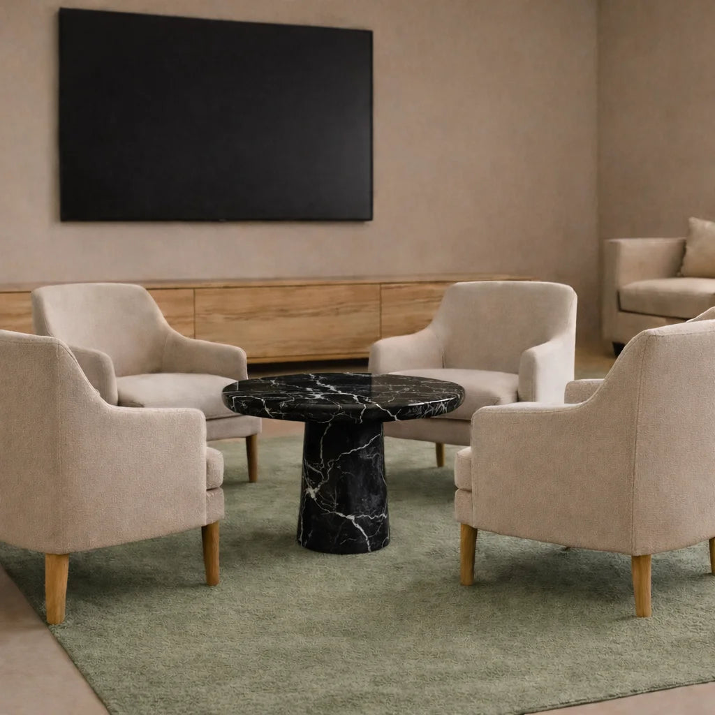 Elite Natural Marble Round Table