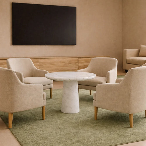 Elite Natural Marble Round Table