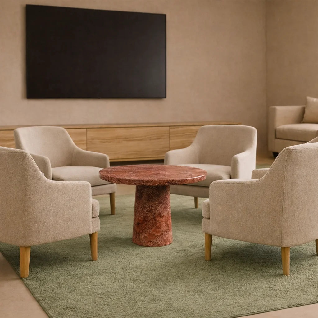 Elite Natural Marble Round Table