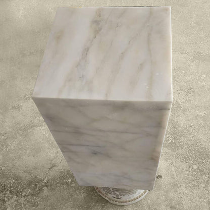 Carrara Marble Side Table in UAE