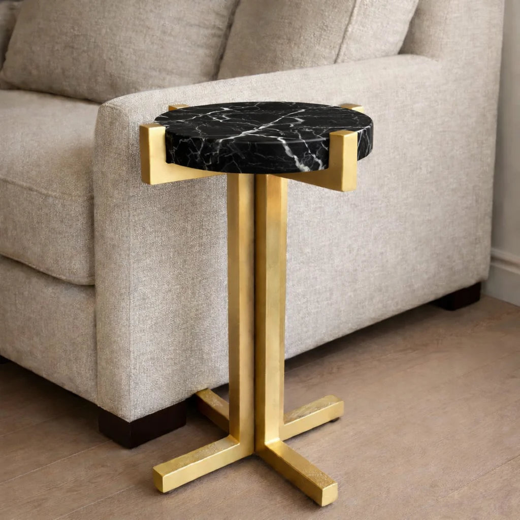 Celeste Gold Side Table