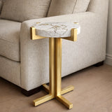 Celeste Gold Side Table