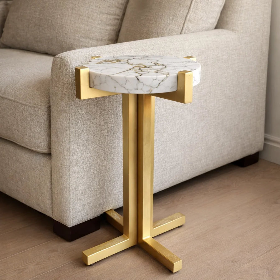 Celeste Gold Side Table