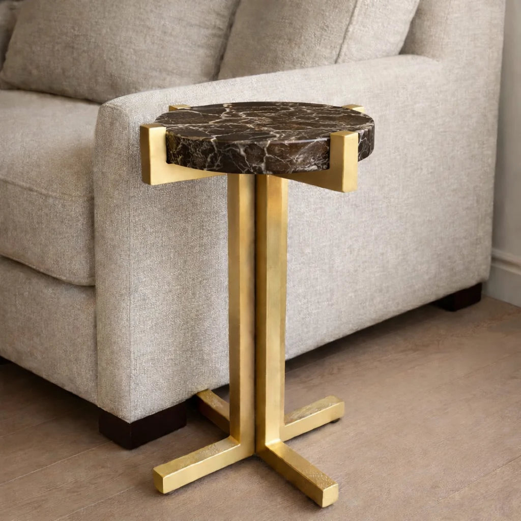 Celeste Gold Side Table